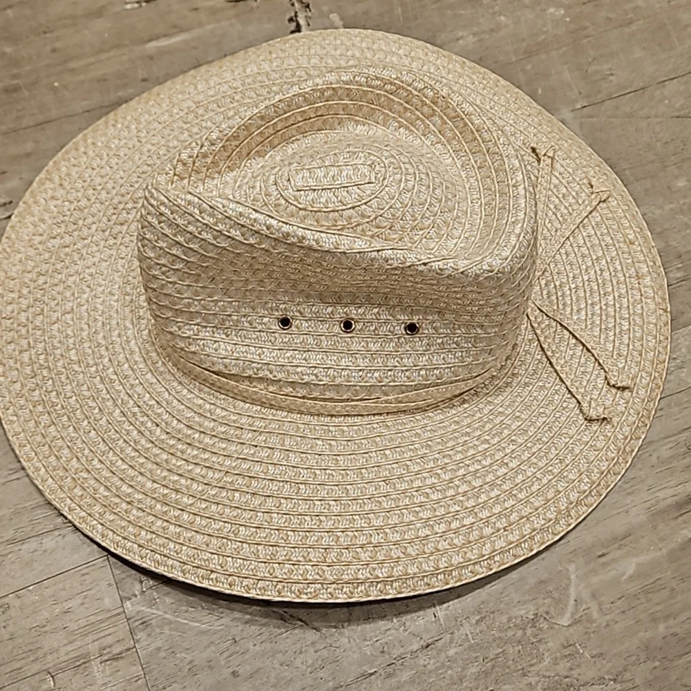 💕ERIC JAVITS💕 Sunshade Squishee Packable Straw Fedora Hat ~ OS Cream NWT - Picture 10 of 16
